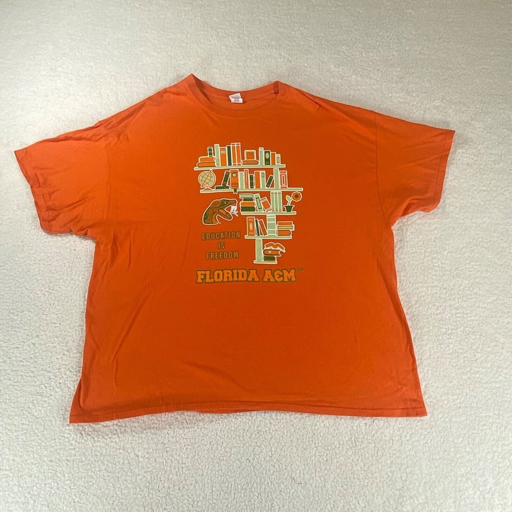 Gildan Florida A&M University Rattlers Education is Freedom T Shirt Size 3XL‎